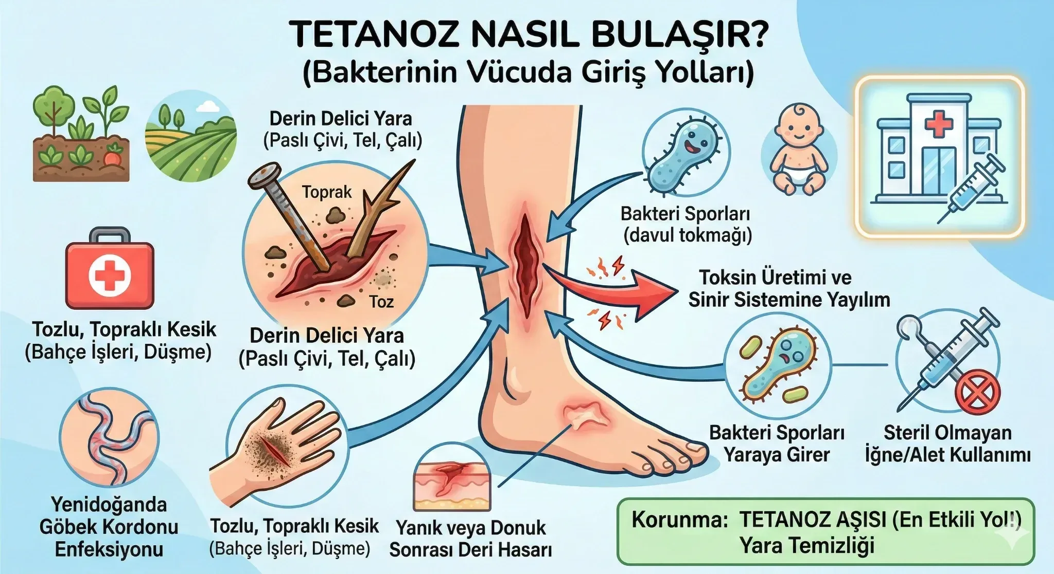 Tetanoz Nasıl Bulaşır?