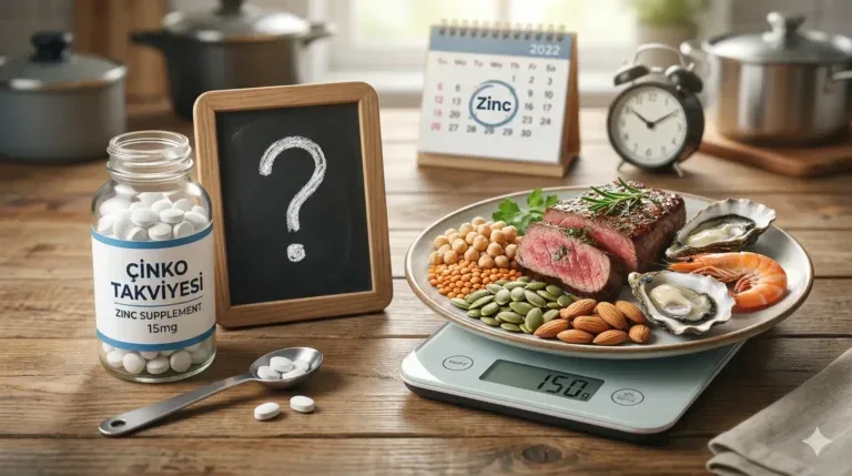 Günlük alınması önerilen çinko miktarı ne kadar?