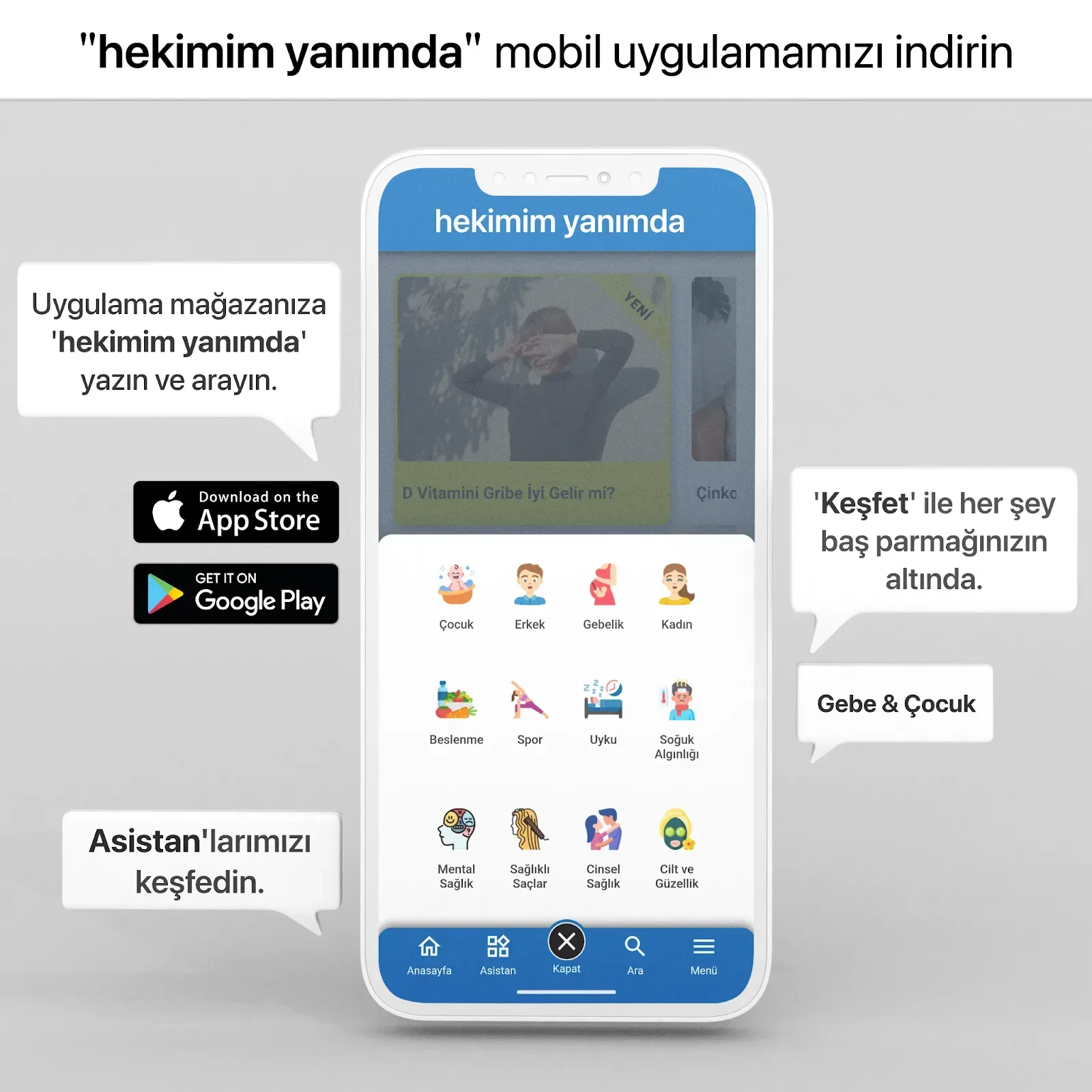 hekimim yanımda uygulaması